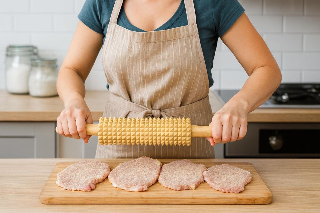 Di.Mo Casa Collection Mattarello Girevole In Bambù 51 Cm – Per Pizza, Pane E Biscotti