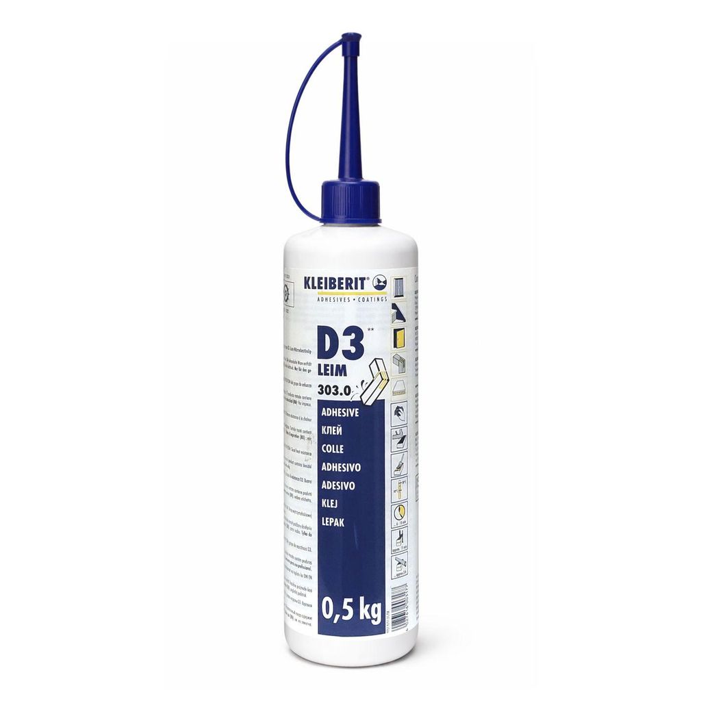 Vinylkleber D3/D4 KLEIBERIT 303.0 - Flasche 0,5kg - 303.0.8101