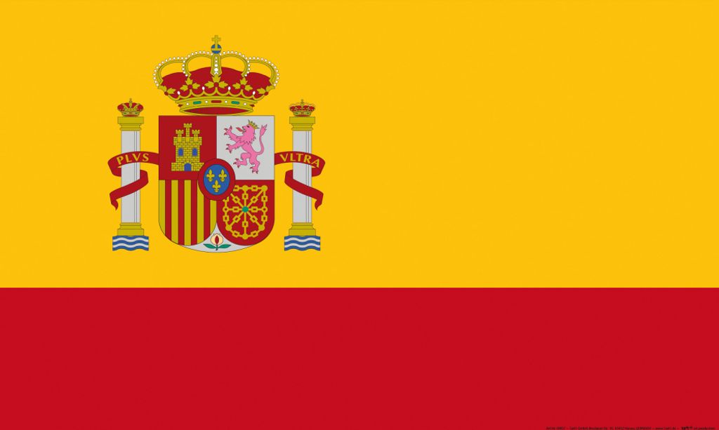 Spanien Kunstdruck Bild - Flaggen Der Welt (40 x 50 cm)