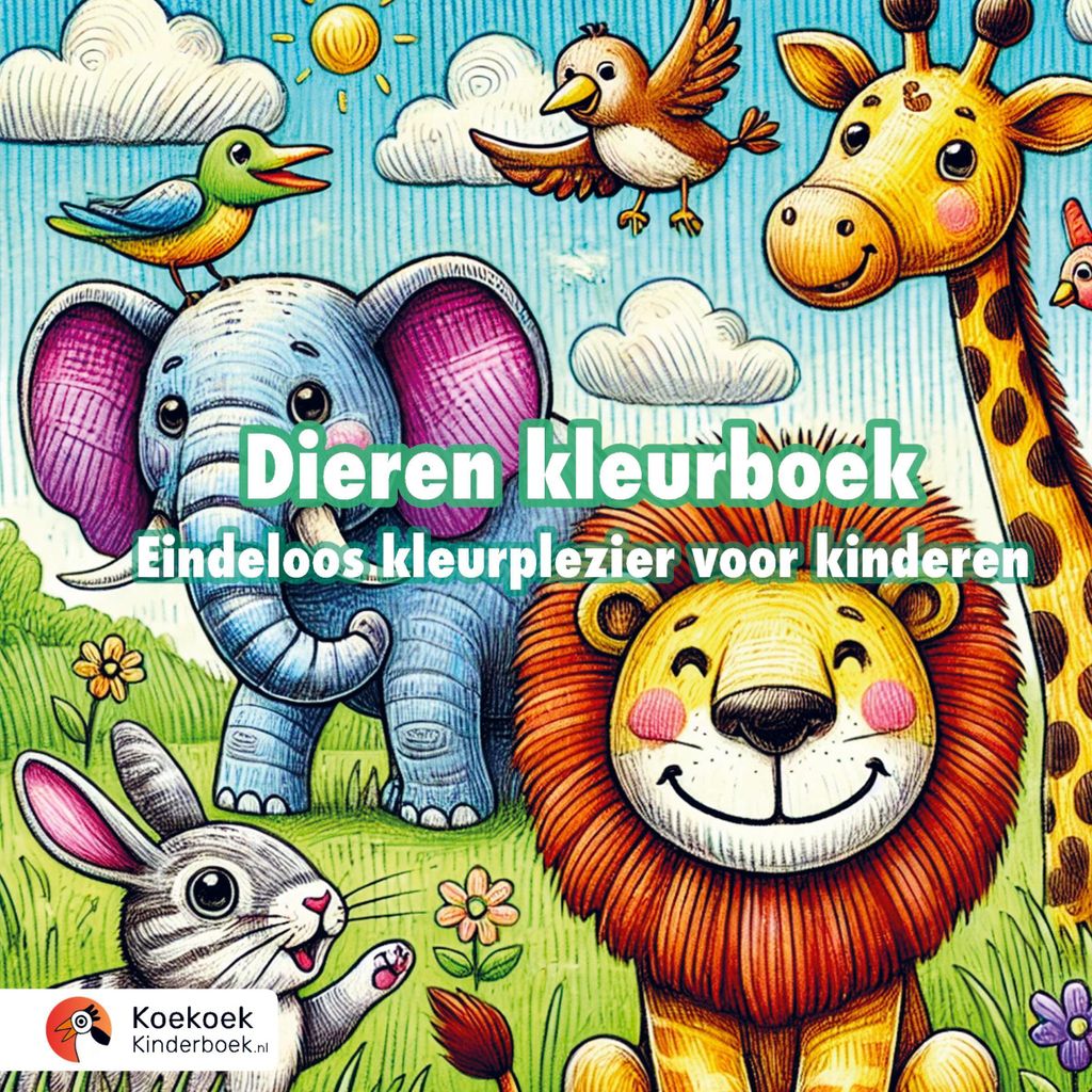 Dieren kleurboek voor kinderen (4-8 jaar)