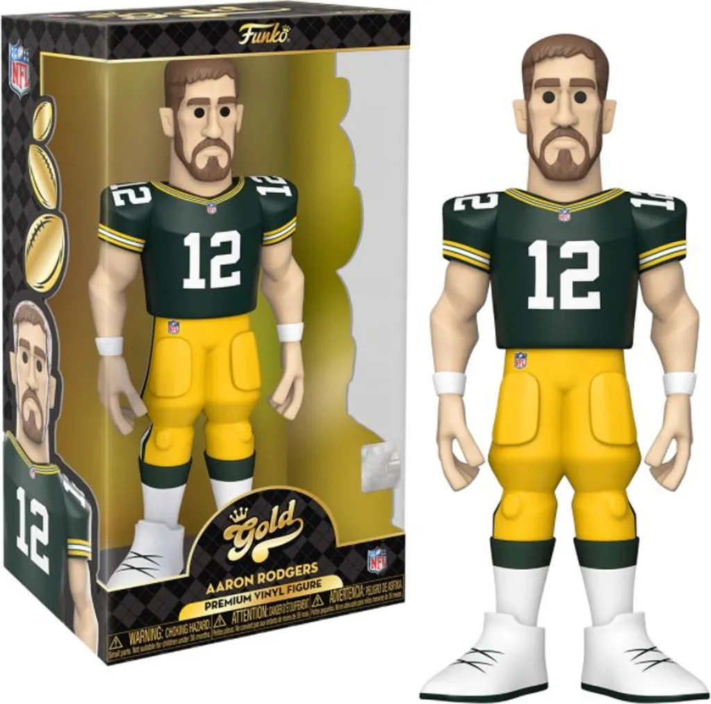 Aaron Rodgers Funko Gold 30 cm Figurine Vinyle Premium Rare NFL Packers