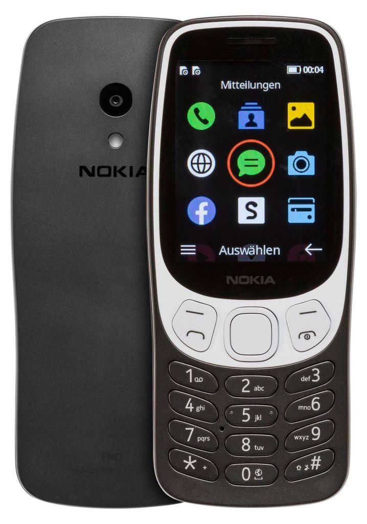 Nokia 3210 4G nero grunge Immagine del prodotto 