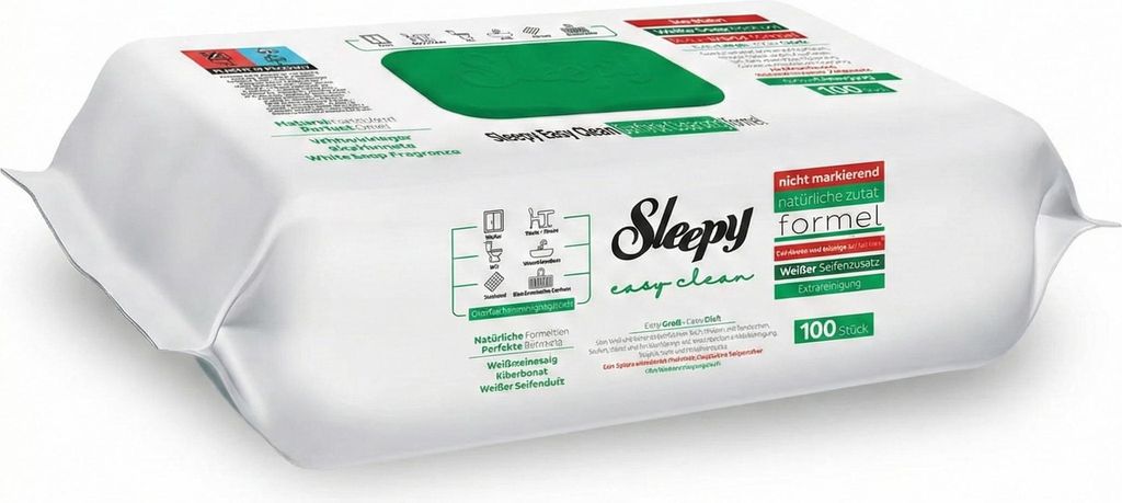 A package of wet wipes on a white background.
