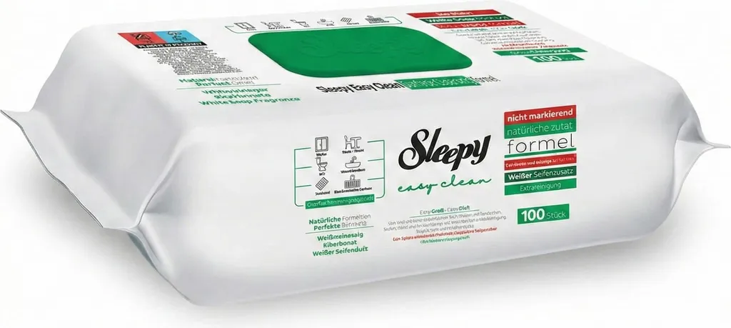Sleepy Easy Clean Salviette - Mix 300 Verde + 300 Blu | No Aloni