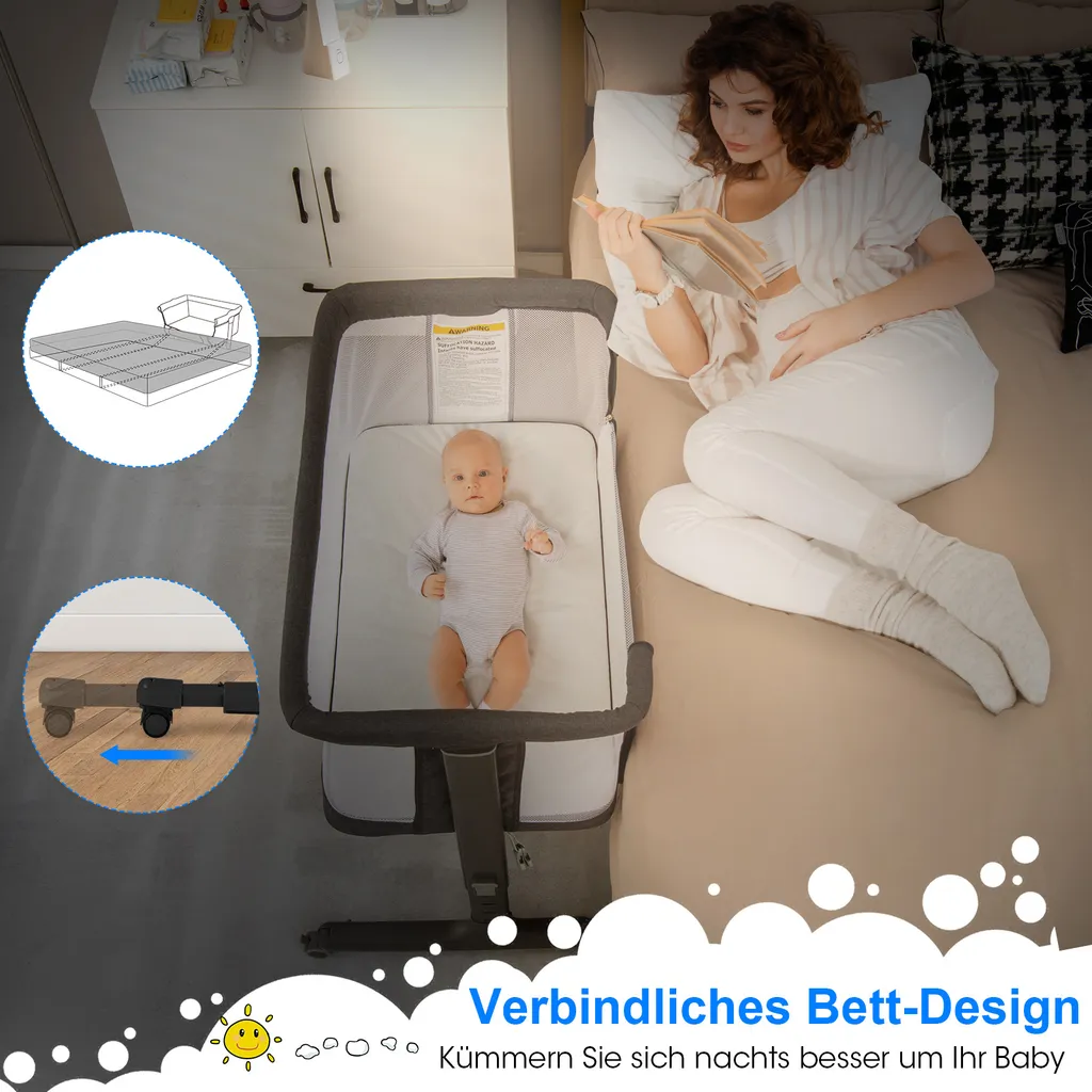 Lit d'Appoint Pliant Bébé Idéal pour Vacances et Siestes à la Maison - 6