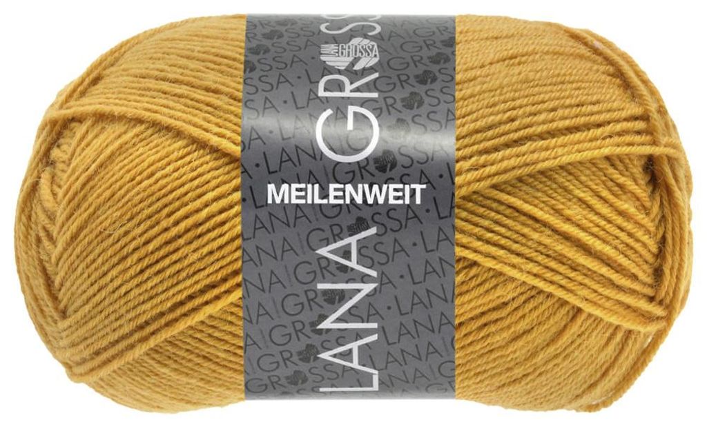 Lana Grossa - Meilenweit 50 - Fb. 1390 curry 50 g Produktbild 