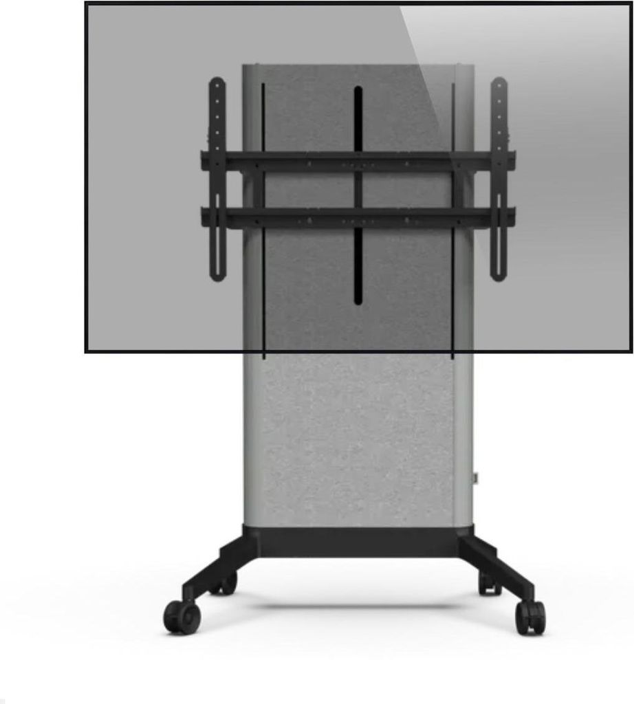SMS 16-011-9S-M mobile elektrische Displayhalterung, für 98'' Displays, Filz Cover, grau
