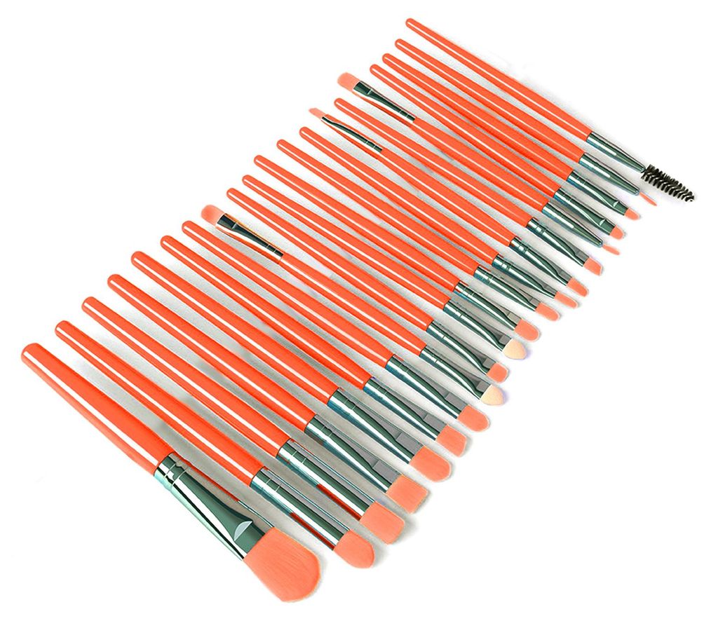 20-teiliges Make-up-Pinselset mit weichen Borsten für Foundation, Wimpern, Lidschatten, Lippen und Augenbrauen, Eyeliner und Puder zum Verblenden.