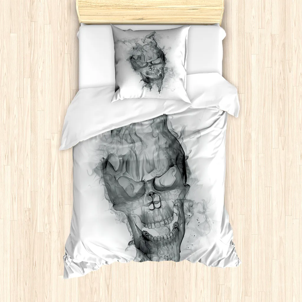 Lenzuola Teschi ABAKUHAUS 135x200 | Set Singolo Anallergico Grunge