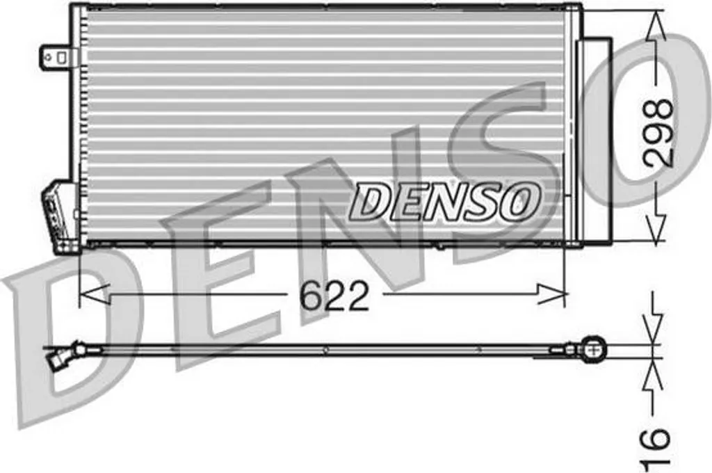 Condensateur de climatisation DENSO DCN09018 pour Doblo OE 51838048