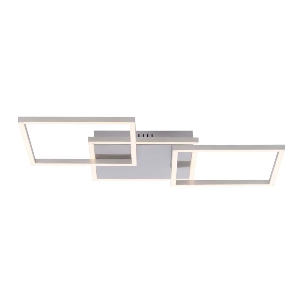 Plafonnier LED de Cuisine Carré Acier Orientable pour Éclairage Ciblé