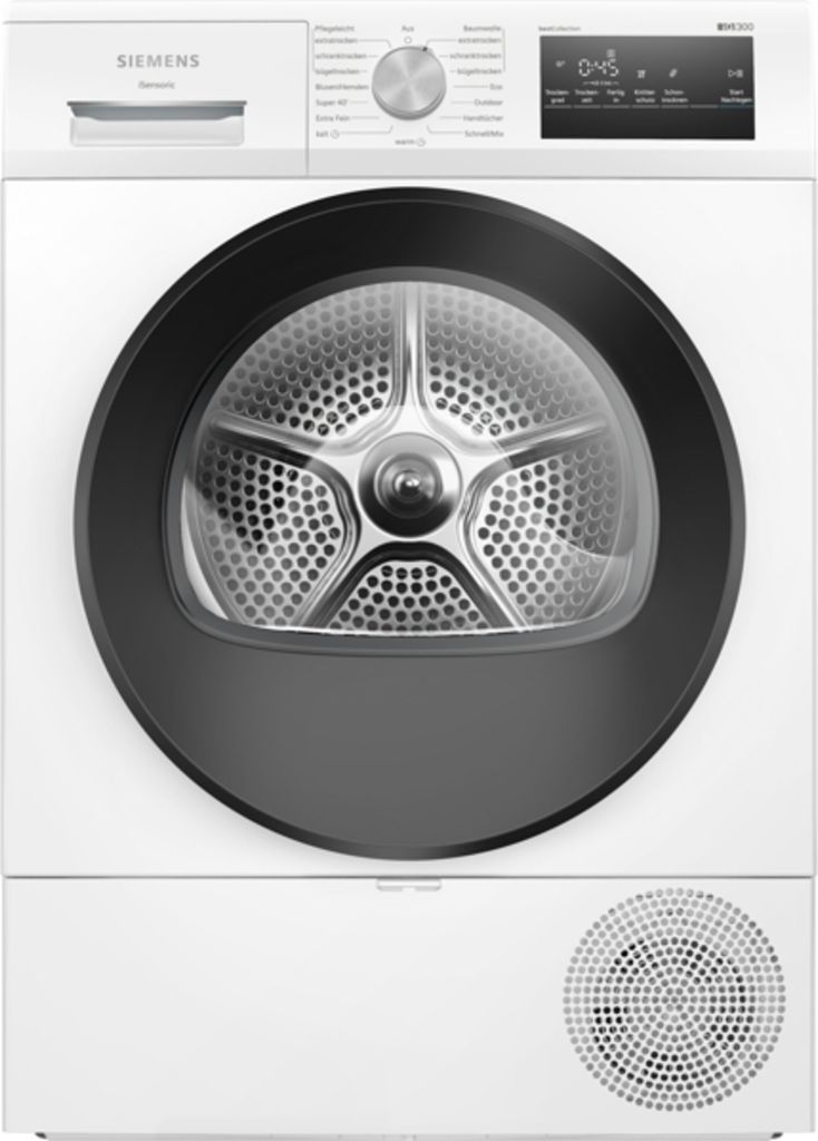 Siemens WT45HVG4 iQ300 Wärmepumpentrockner 8kg – autoDry & Super40' für schonendes Trocknen