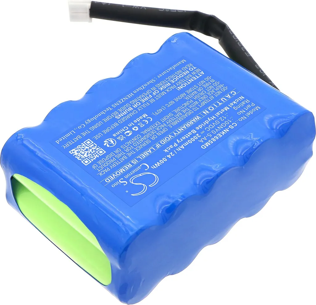 Batterie ECG 10GNY0.5-AA de remplacement pour Nihon Kohden 6851K 500mAh
