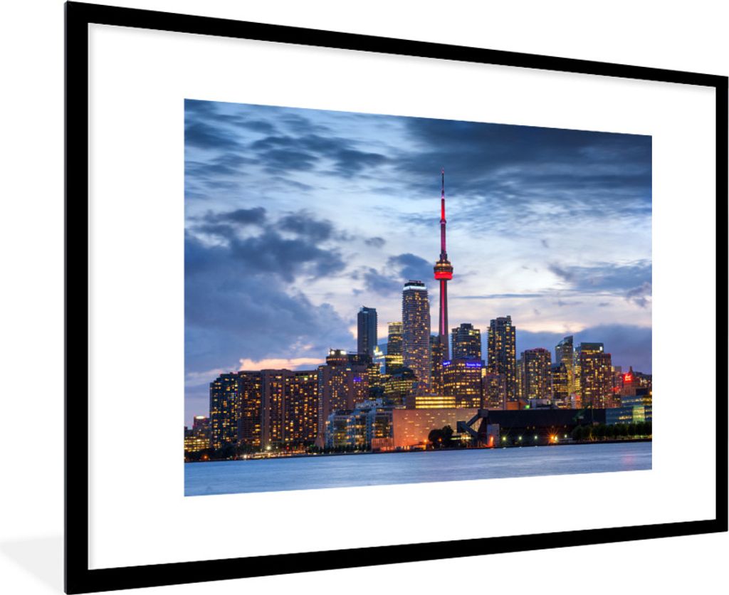 MuchoWow® Gerahmtes Poster Dämmerungswolken über Toronto in Produktbild 