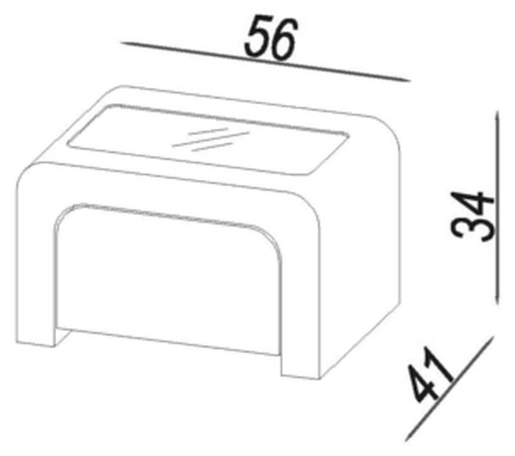 Nachttisch Nachttische Nachtkommode Beistelltisch Freie Farbwahl Calgary