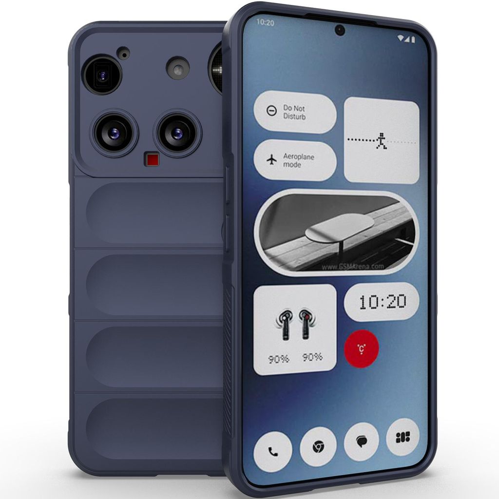 Handyhülle für Nothing Phone 3 Weich TPU Silikon Stossfest Anti-rutsch Hülle Dunkelblau