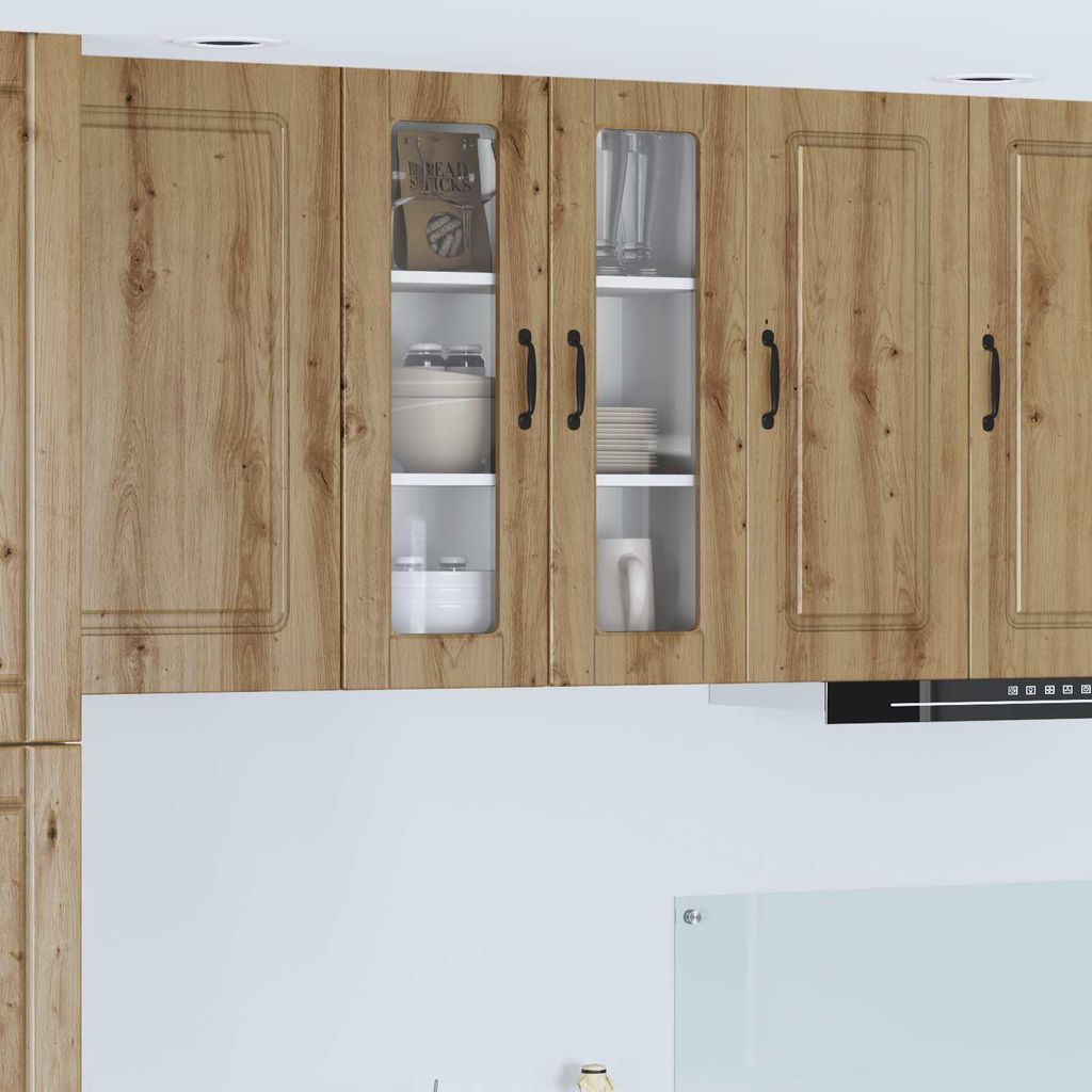 "Schlussverkauf" Küchenschrank/Sideboard - 1 pc - Aufbewahrungsschrank moderne - Artisan-Eiche 60x31x80 cm Holzwerkstoff C10649