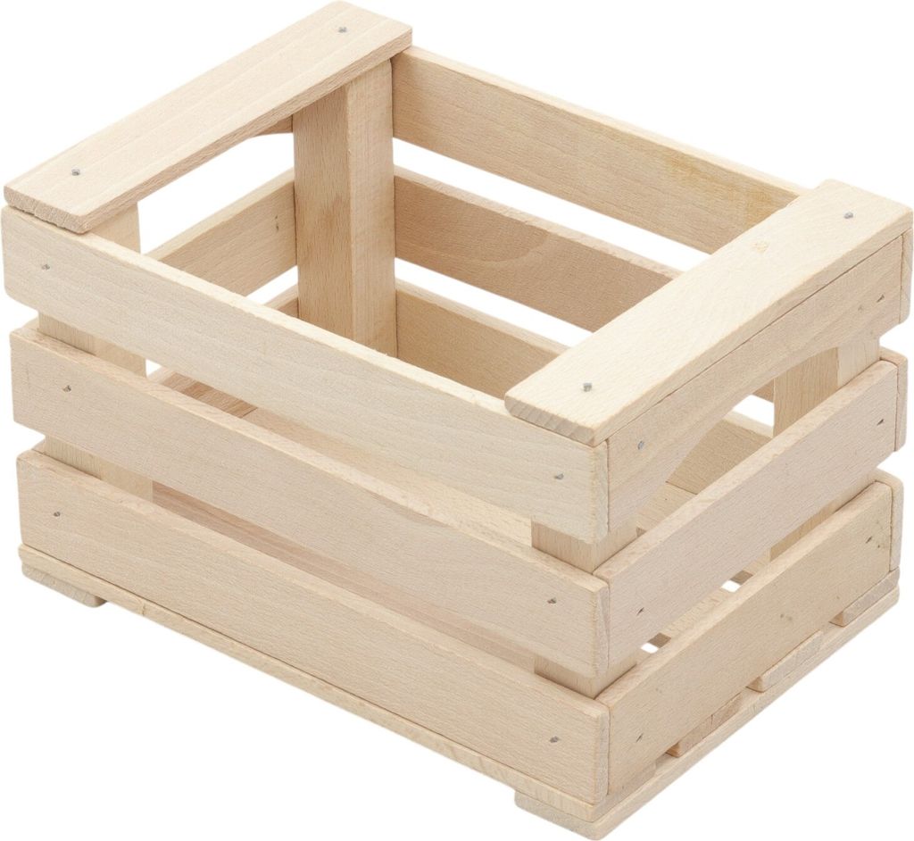 Holzkiste für Kräuter Blumen Pflanzgefäß Holzbox 17x12 cm