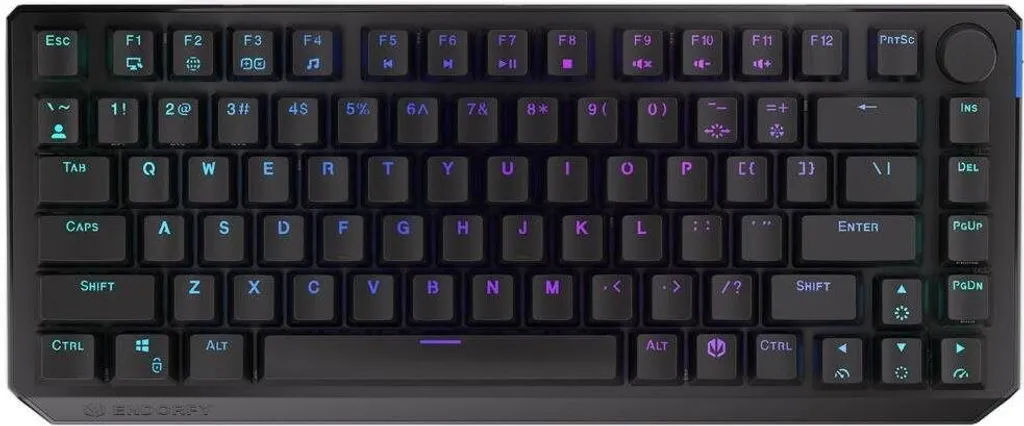 Clavier sans fil Endorfy Thock 75 Noir - Clavier Gaming RGB Mécanique