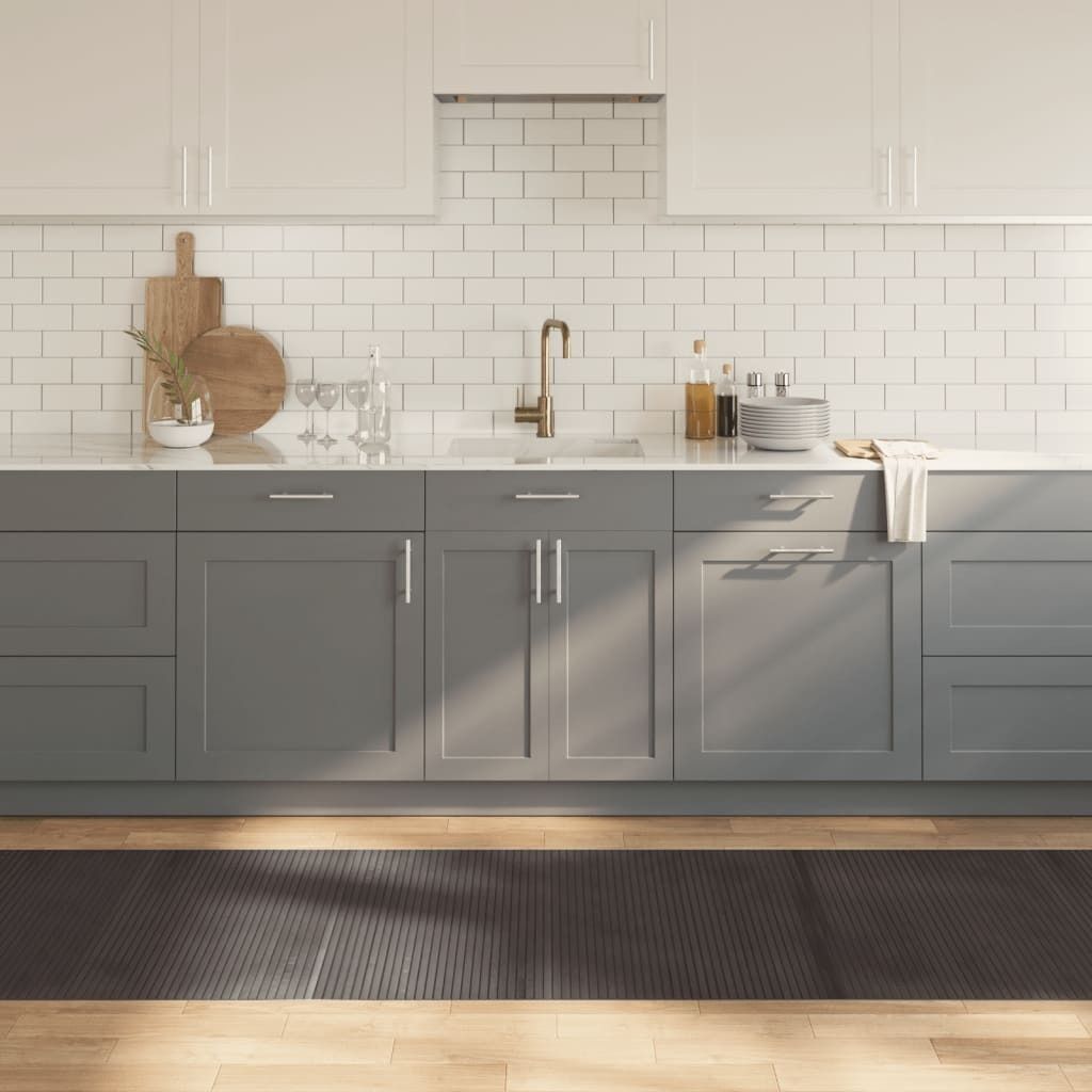 "im Angebot" Teppich Rechteckig Dunkelbraun 80x500 cm Bambus - Designerteppiche CC17321