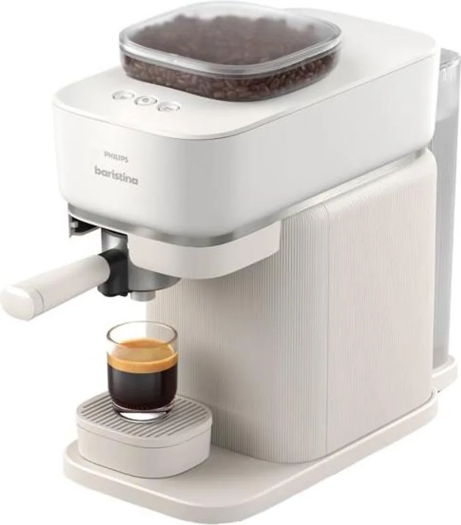 Machine à café grain Philips Baristina BAR300/00 blanche ultra compacte