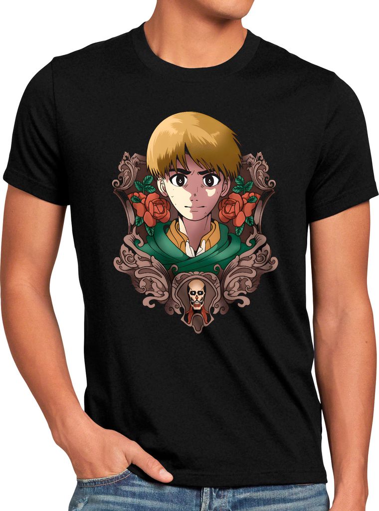 A.N.T. Colossal Crest Herren T-Shirt attack anime japan manga on titan aot