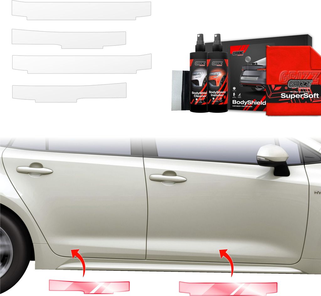 4in1 Schutzfolie Grizz Protector für Schweller - Toyota Corolla Kombi Facelift (2022-2025)