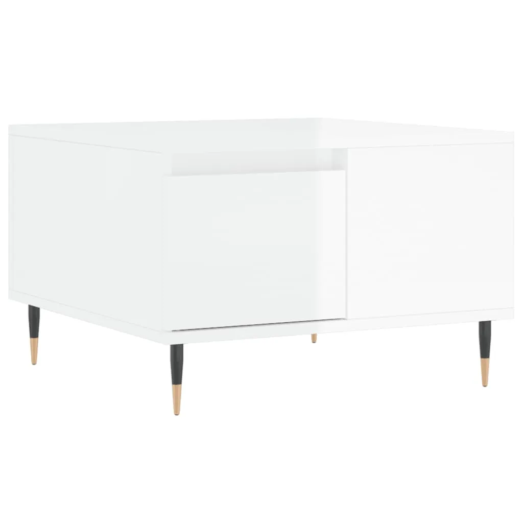 Offerta Tavolino Salotto Bianco Lucido 55x55 vidaXL - Design a Prezzo Shock - 3