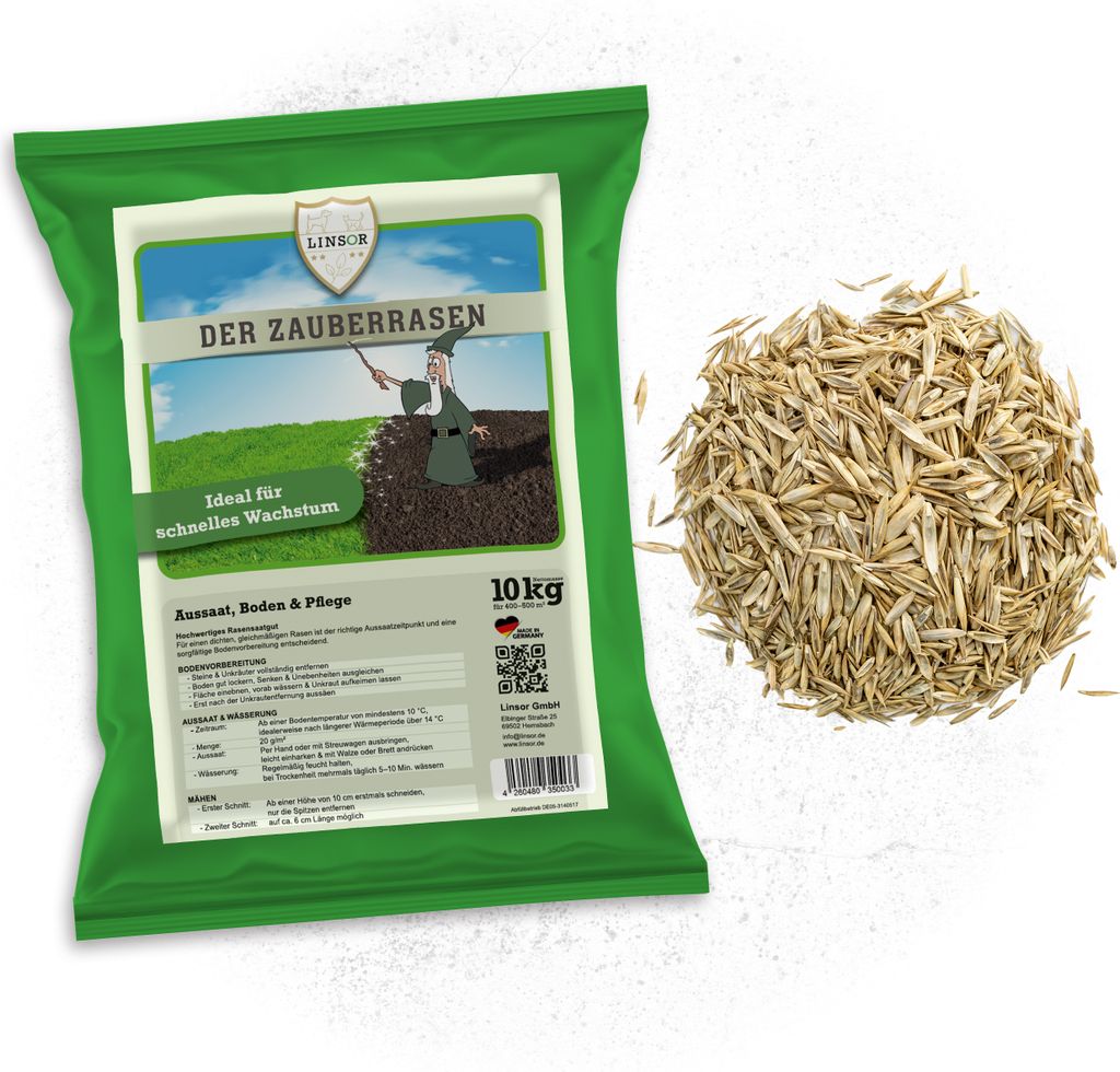 Zauberrasen 10 kg - Rasensamen schnellkeimend Produktbild 