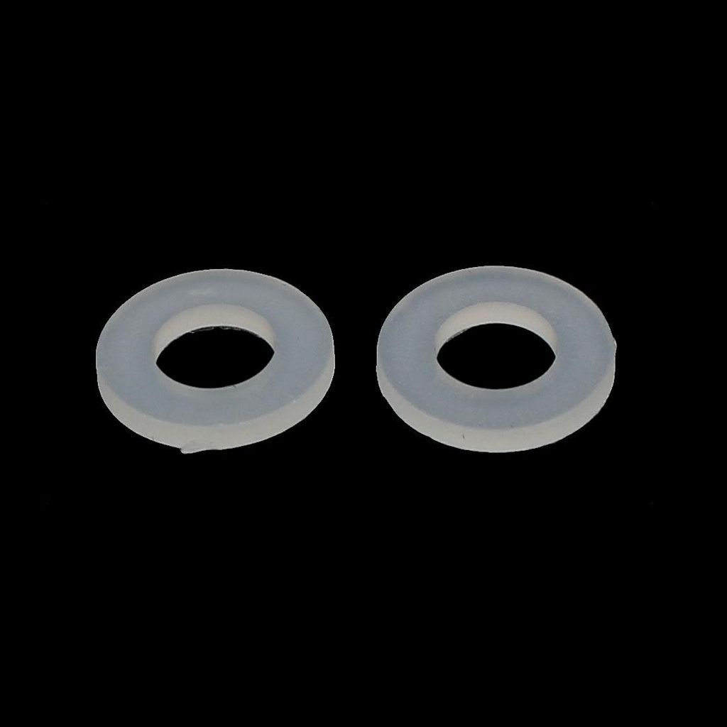 100 Stš¹ck Nylon Flache Isolierscheiben Unterlegscheiben Dichtungen Befestigungselement M4 x 8mm x 1mm