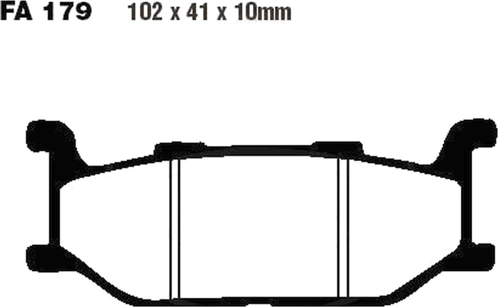Bremsbeläge Vorderrad für Yamaha XVS 650 N Drag Star Baujahr 1997-2003 Bremsklotz von EBC - Neu
