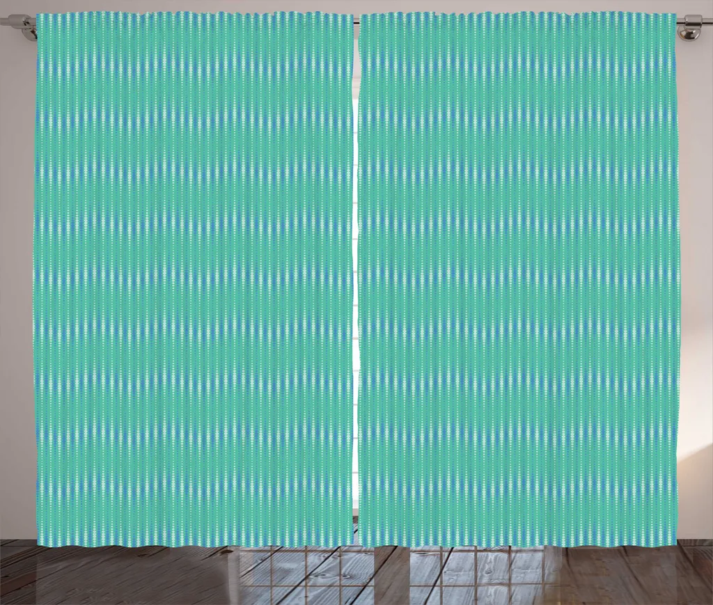 Rideau pour chambre à coucher vert azur 280 cm idéal pour grand salon