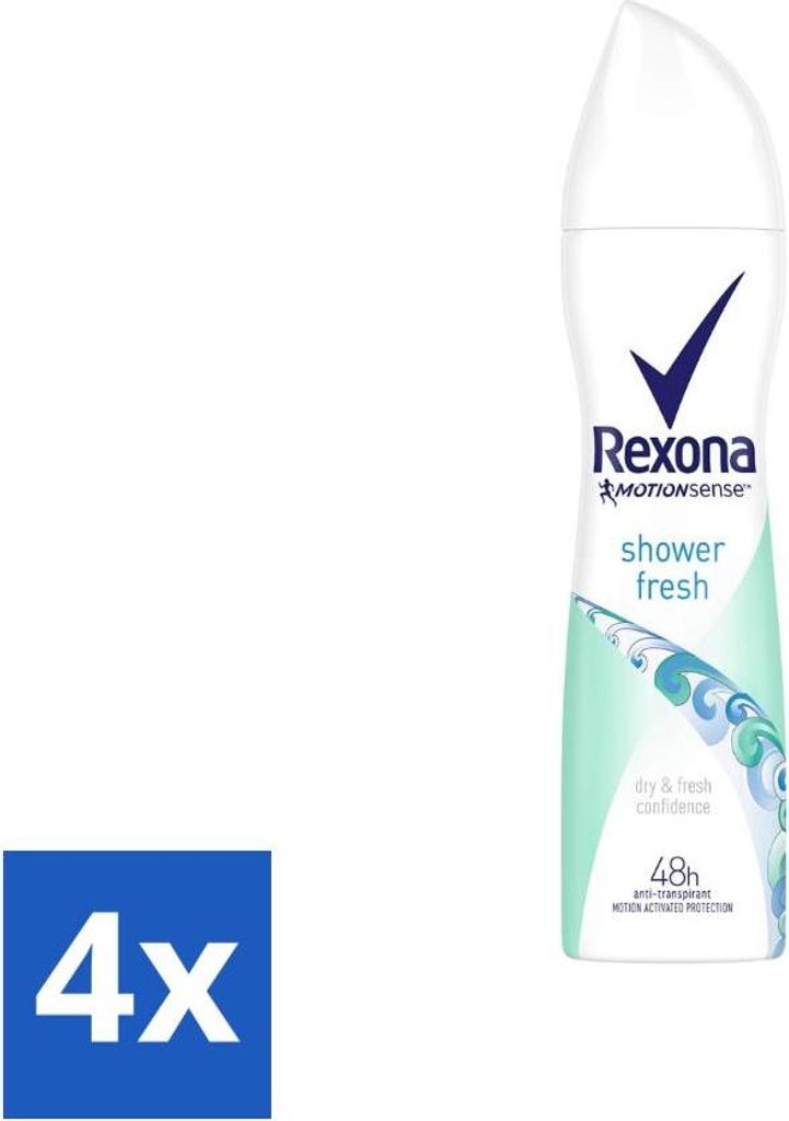 Rexona - Shower Fresh - Deodorant Spray - Antitranspirant - 150 ml - Vorteilspack - 4 Stücke
