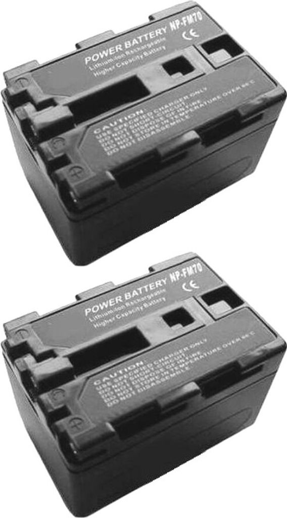 2x Trade-Shop Li-Ion Akku, 7,4V für Sony DCR-DVD Serie DCR DVD101 DVD101E DVD200 DVD200E DVD201 DVD201E Sony DCR-PC Serie DCR PC9 PC9E PC101 PC103...