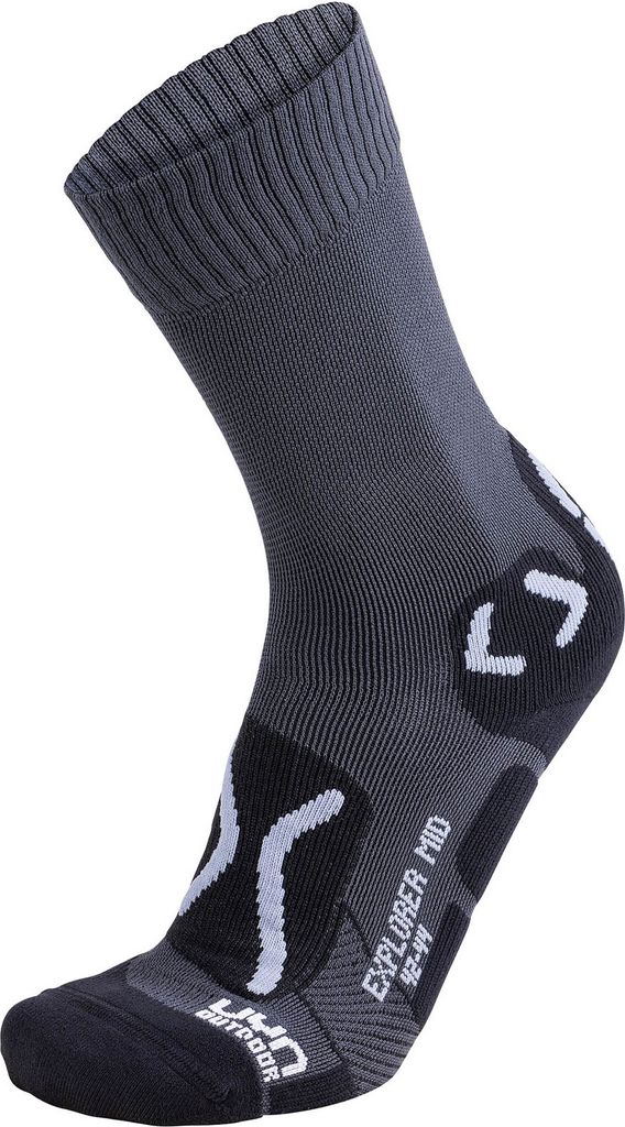 UYN Trekkingsocken Outdoor Explorer Mid Herren anthrazit/pearl grey 35-38