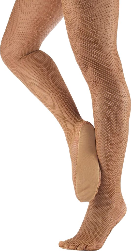 Silky Damen Tanz-Netzstrumpfhose LW163 (Large) (Karamel)