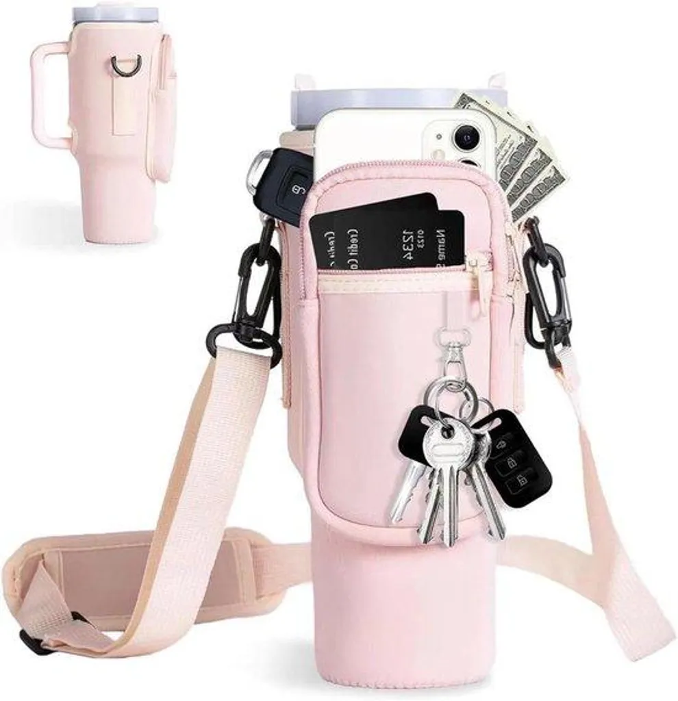 Kit anti-fuite et anti-choc rose pour accessoires de gobelet de voyage