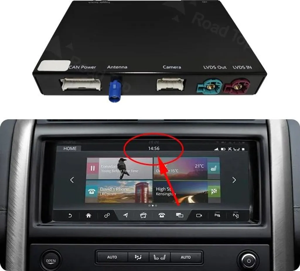 GPS Waze et Musique CarPlay pour Land Rover Jaguar Discovery 2012-2018
