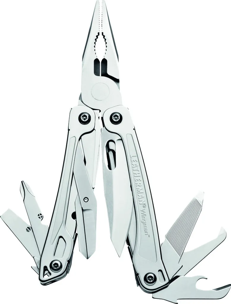Leatherman Multitool Wingman noir et argent avec 14 outils essentiels - 9