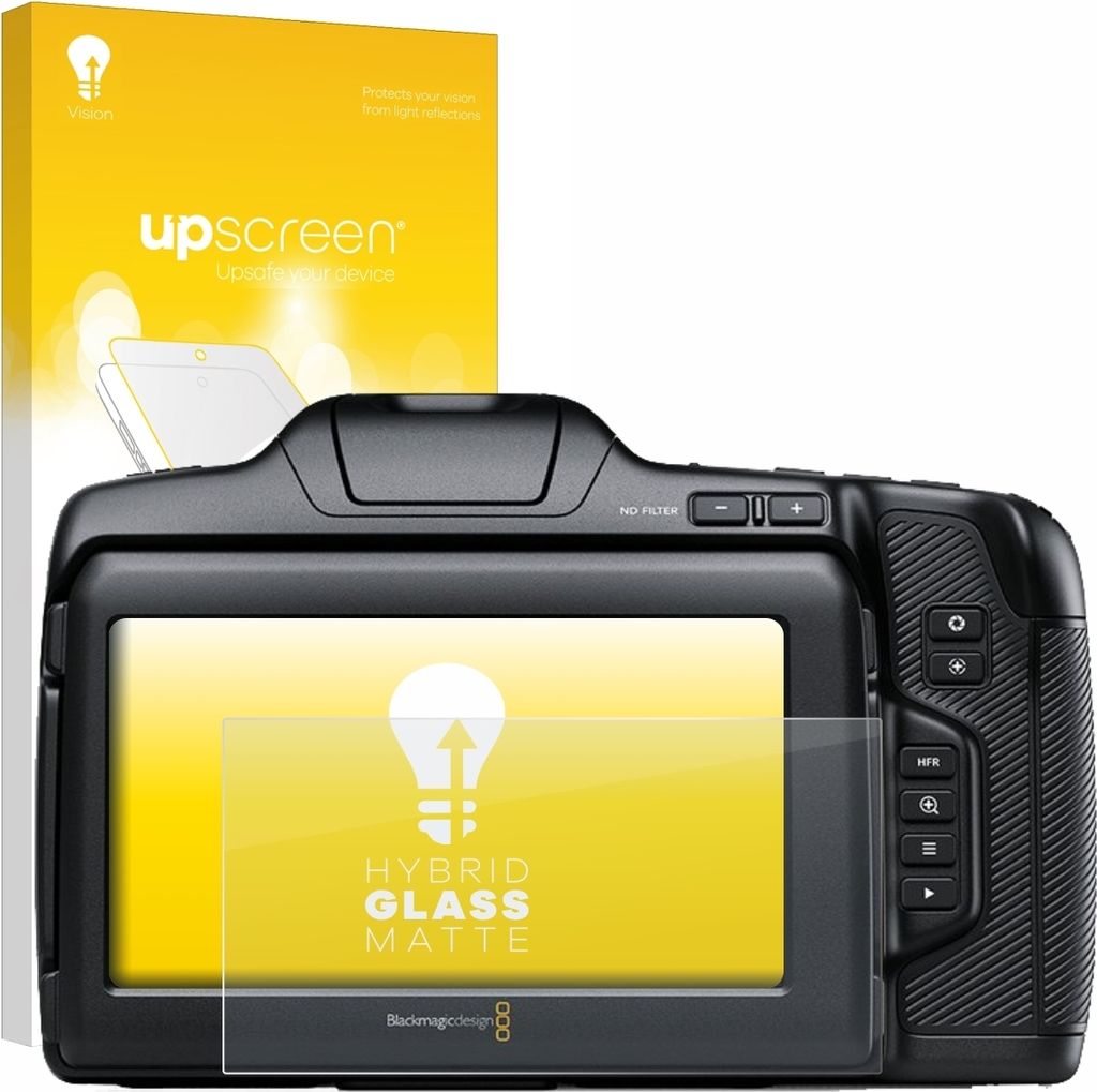 upscreen Entspiegelungs Schutzglas für Pocket Cinema Camera 6K Pro / G2 Schutzfolie Panzer Folie Glas Display Schutz matt