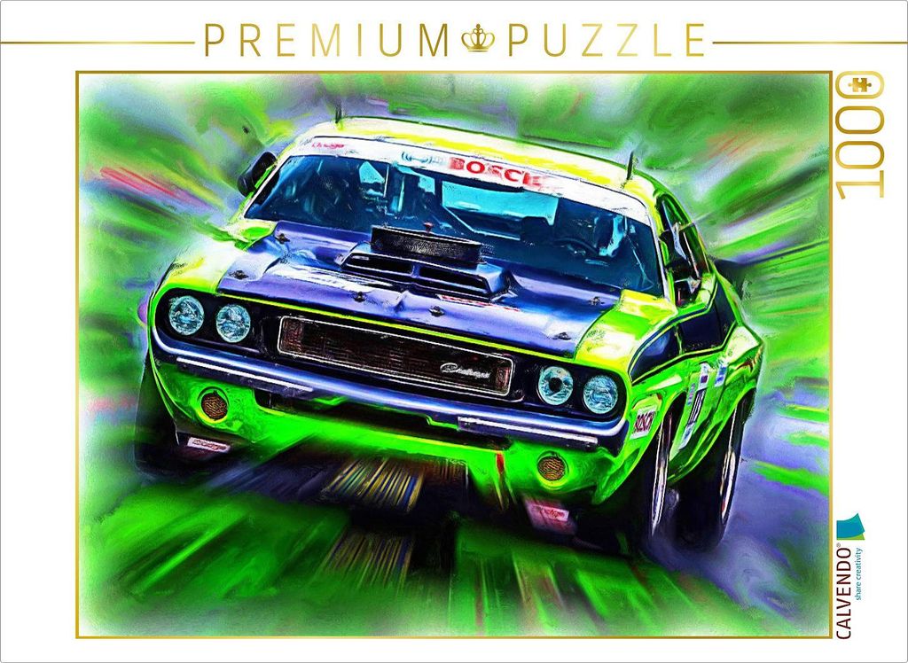 CALVENDO Puzzle Dodge Challenger | 1000 Teile Lege-Größe 64x48cm Foto-Puzzle für glückliche Stunden