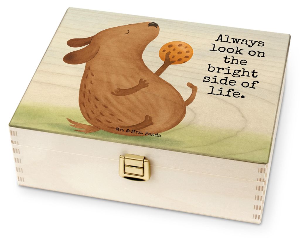 Mr. & Mrs. Panda teebeutelbehälter Hund Keks Design - Weiß - Geschenk, Teedose, Teebeutel Aufbewahrung, Optimistisch, Leckerli, Tee Box, Optimist...