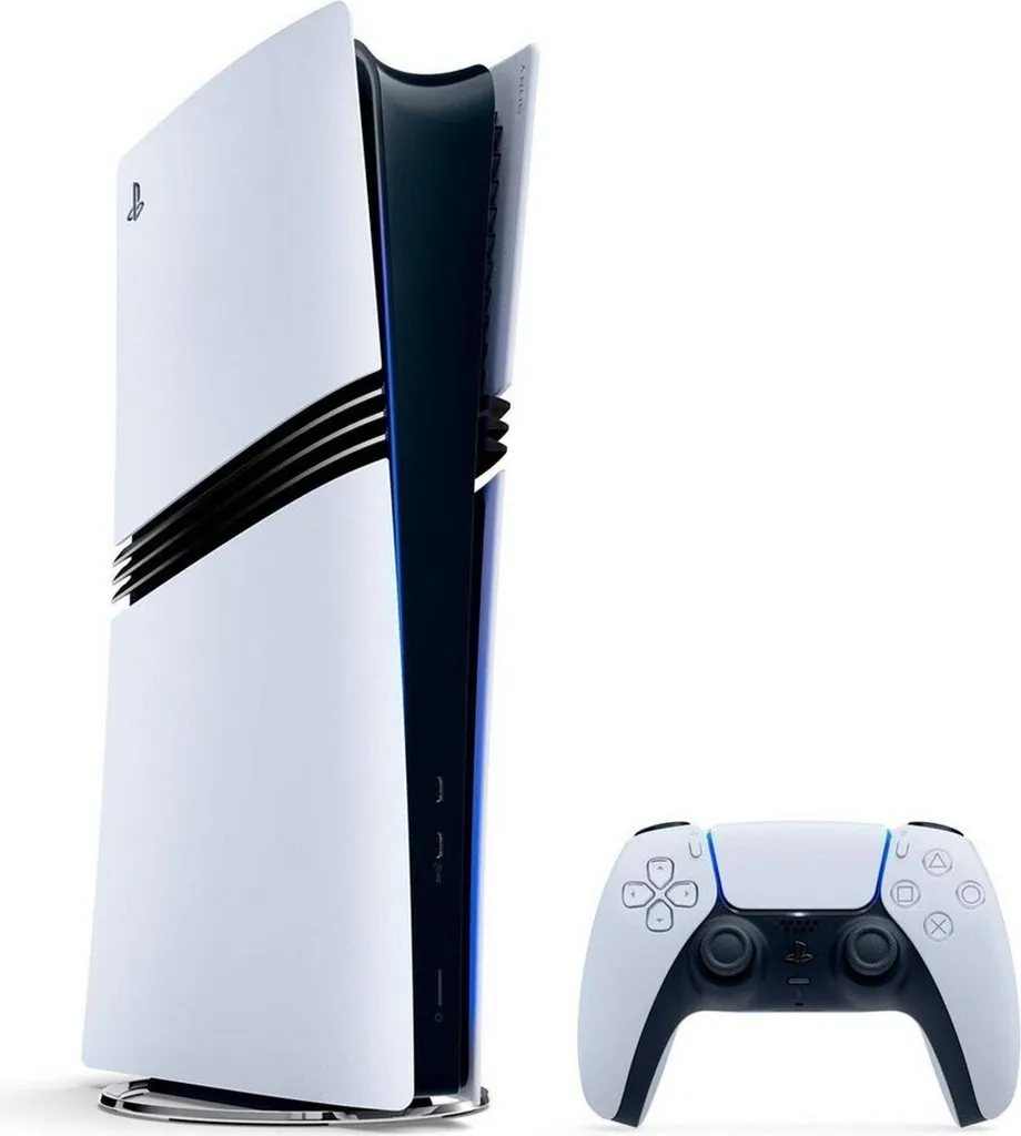 Sony PlayStation 5 Pro, PlayStation 5 Pro, Schwarz, Weiß, GDDR6, AMD, AMD Radeon, 120 Hz