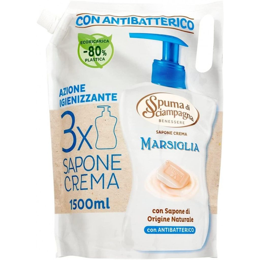 Sapone Sacco Marsiglia Flüssigseife 1,5l - Spuma di Produktbild 