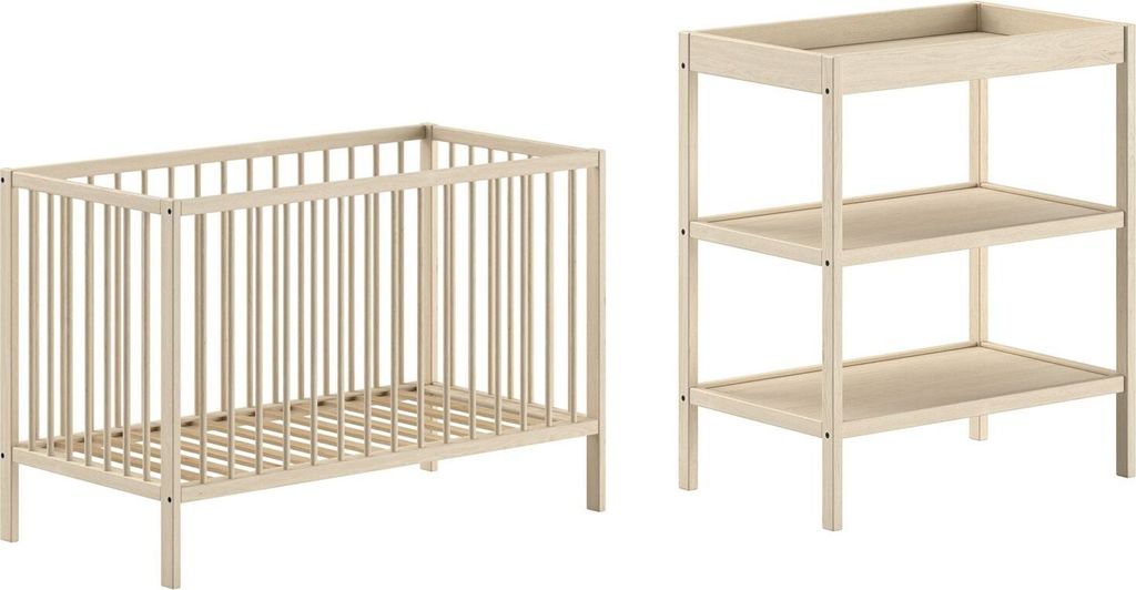 Babyzimmer Set Kara-lynn 1 Babyzimmer komplett Massivholz Buche Natur