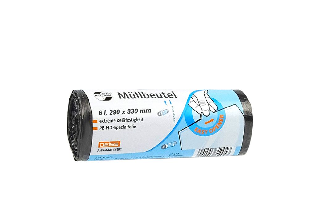 DEISS 44901 DEISS Sacs poubelle UNIVERSAL PLUS® 6,0 l gris Image du produit 