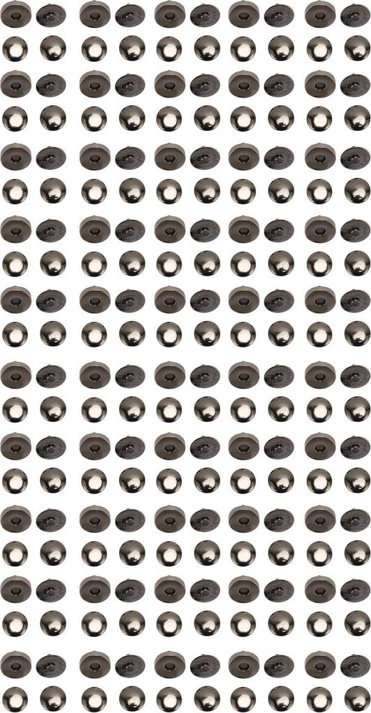 50 Sets magnetische Druckknöpfe, 14 x 4 mm, hohe Härte, Legierung, Knopfverschluss, Druckknöpfe zum Dekorieren von Punk-Kleidung, Schuhen, Silbe...