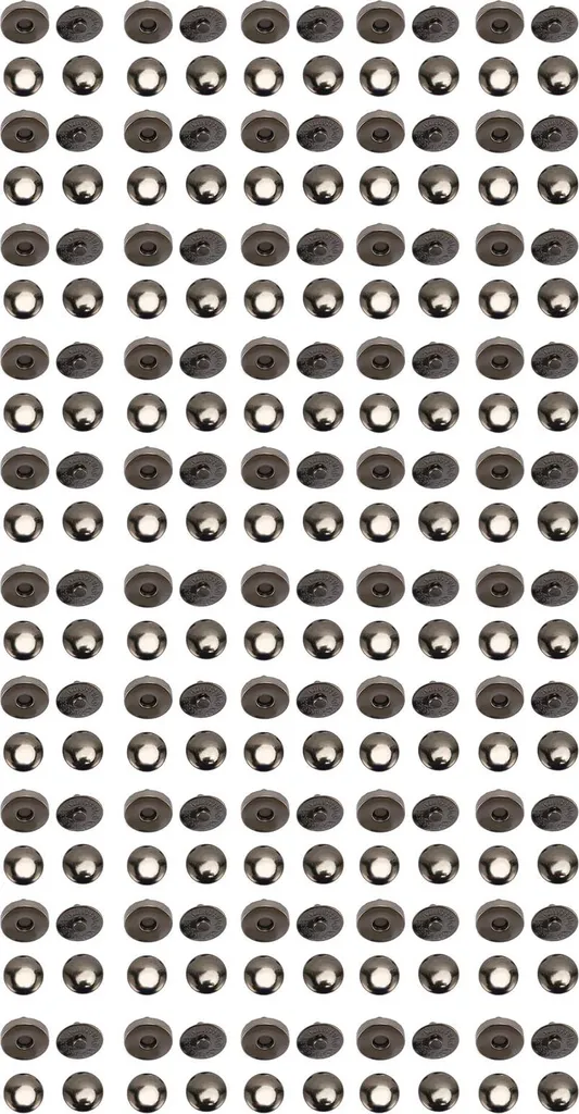 50 set di bottoni a pressione magnetici, 14 x 4 mm, alta durezza, lega, chiusura a bottone, bottoni a pressione per la decorazione di abbigliamento punk, scarpe, argento, scarpe, scarpe, scarpe, scarpe