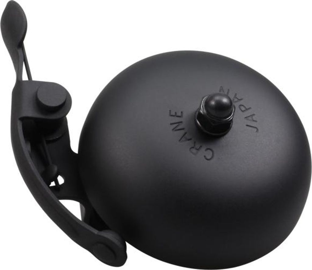 Fahrradklingel Crane Bell Co. Suzu Bell, All Black, Retro Look, Ø 55mm