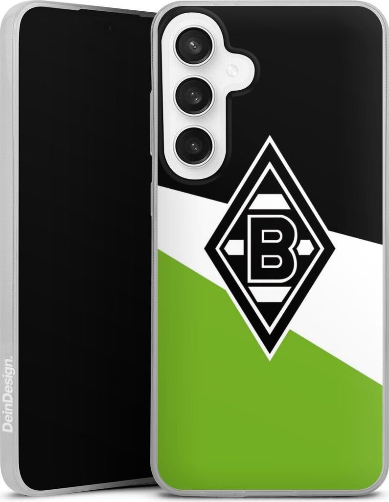 DeinDesign Slim Hülle für Samsung Galaxy S24 FE 5G Silikon Case Ultra Dünn Handyhülle Borussia Mönchengladbach Gladbach Offizielles Lizenzpro...